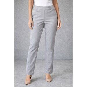 Maurices Womens Grey Dress Pants Size S Regular Straight Leg Stretch